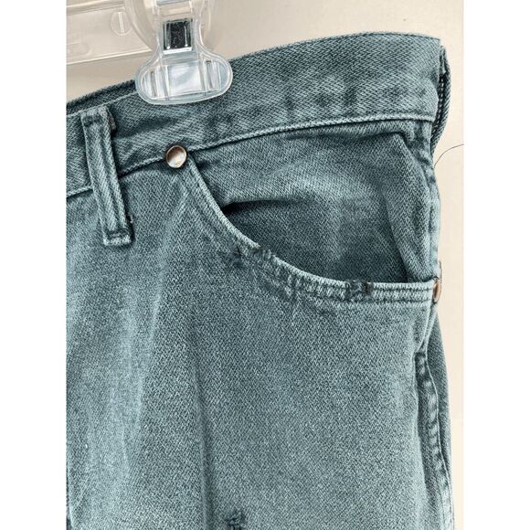 Vintage Wrangler Made In USA 936KMT Dark Green Jeans Size 34x29 Western 80/90s - Picture 5 of 13